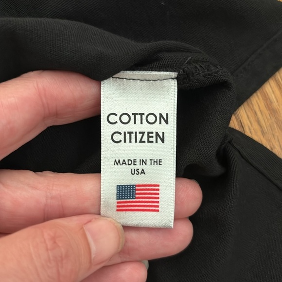 Cotton Citizen Jagger Tee Pocket Jet Black Men's Small NWT unisex basic - Picture 8 of 11
